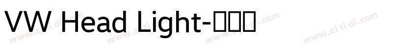 VW Head Light字体转换